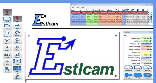 CAM software - ESTLCAM - CNC-STEP GmbH & Co. KG - programming / interface /  control